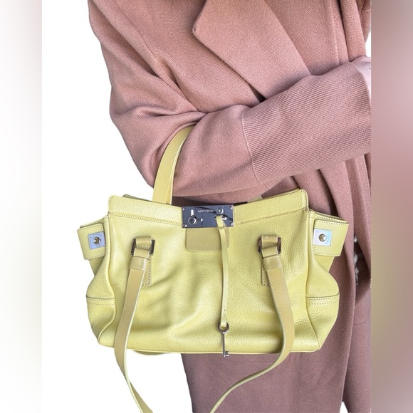 Jimmy Choo Farrah Leather Satchel Shoulder Bag - Picture 4 of 16